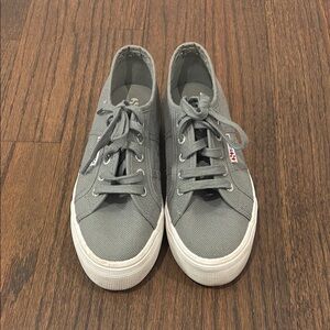 Gray Superga platform Sneakers